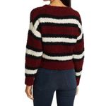 Rag and Bone Robyn Striped Pullover Knit Sweater Black Red Womens Size XXS Photo 4