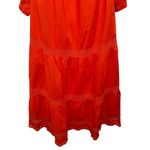 Kate Spade NWT Broom Street X  Poplin Off Shoulder Dress Cherry Pepper Size XXL Photo 5