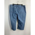 Lee Womans Riders Mid Rise Capri 18m Blue Jeans Photo 1