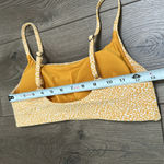 Athleta  Scoop Jacquard Swim Bikini Top Yellow White‎ Print Size Small Photo 6