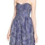 Devlin Dress Size Small Strapless Blue White Quilted Smocked Mini from Nordstrom Photo 1