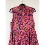 Amanda Uprichard Womens Dress Pink Nadia Mini Floral Sleeveless A Line Large Photo 11