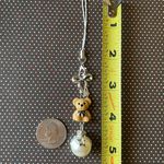 Handmade cute y2k retro teddy bear phone charm/bag accessory/car display/strap🧸🩵 Photo 4
