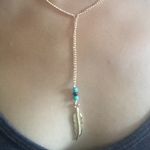 Urban Outfitters Gold leaf necklace NEW Photo 1