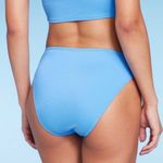 Wild Fable Blue Ribbed Longline Bralette Bikini Set M Photo 7