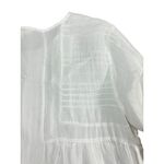 *Sundance White Linen Top Womens XL Boho Beach Coastal Grandma Peasant Blouse Photo 7