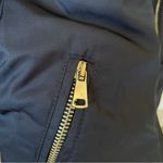 Topshop  Bomber Jacket in Navy with Gold Details Photo 3