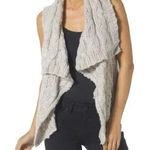 Bryn Walker Silver Jean Wool Blend Cardigan Vest Chunky Knit Womens Medium Heather Gray Photo 0