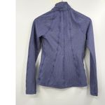 Athleta  Jacket Full Zip Fitted Athletic Running Activewear Blue Pattern‎ XS Photo 6
