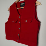 Pendleton Wool Red Crop Vest Photo 0