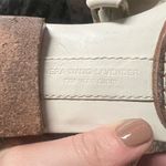 Vera Wang  Women's White Studded Leather Thong Sandals Casual Summer Photo 9