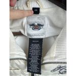 Women’s  2XL Cream Quilted Puffer Vest with Harley Davidson Logo Photo 4