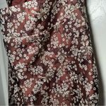 NWT $89 • Leyden • Mini Dress • Blossom Jacquard • Burgundy • XS • Floral Red Photo 3