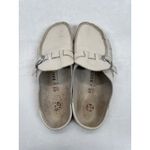 Birkenstock ‎ Leather Clogs Mules Buckle Slides Neutral Size 40 US 9 Photo 6