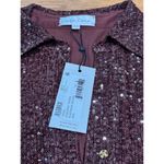 Cara Cara Margaret long sleeve sequin shirtDress in Rum Raisin Sequin size XS Photo 9