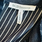 BCBGeneration  Sleeveless Stripe Flare Denim Dress – Size 8 Photo 8