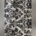 Tote Bag Silver and Black Venetian Damask Style Brocade Carryall Photo 1