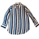 Sandy & Sid  Striped Button‎ Front Blouse Sz L Photo 0