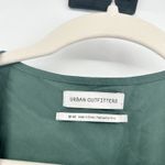 Urban Outfitters  UO Womens Tie Front Long Balloon Sleeve Blouse Size M Green Photo 3