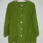 Hot Cotton Women’s Green Linen V Photo 0
