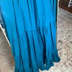 TJ Maxx Teal Ruffle Maxi Dress Photo 4