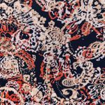 Floral Baby Doll Top XS Y2K Peasant Fairy Bohemian Paisley Sheer Lined V Neck‎ Photo 3