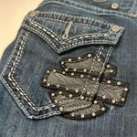Harley Davidson JEWELED LEATHER LOGO JEANS SIZE 6 PETITE Photo 7