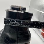 NWOB Thursday Boot Company Women's Black Croco Leather Luna Bootie size 8 Photo 6
