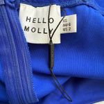 Hello Molly  Outta Cash Midi Dress Women's XS 2 Blue Slit Cocktail Party NWOT Photo 14