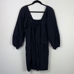 Free People  Lou Jean Babydoll Dress Long Sleeve Women’s Size Small Dark Gray Photo 1