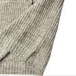 it's our time Gray Chunky Knit Lace-up Sweater Photo 2