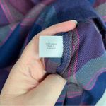 Lane Bryant Blue&Purple Plaid Flannel Lace Up Blouse Sz.18/20 Photo 7