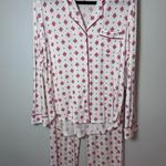 Nordstrom Ivory Stamped Snowflake 2 Piece Pajama Set Sz S NWT Photo 0