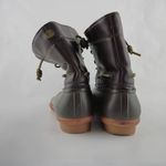Seven7  Boots Womens 9 Rubber Duck Boots Faux Leather Sheepskin Lining Photo 7