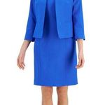 Le Suit Women's Collarless Jacket & Sheath Dress Suit, Regular & Petite Photo 0