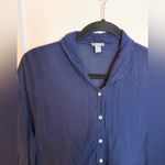 Aerie  Navy Blue Gauze Cotton Babydoll Tunic Photo 5