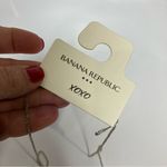 Banana Republic  factory long silver tassel‎ necklace new with tags women’s Photo 2