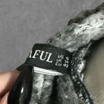 Zaful | Plaid Sherpa Fuzzy Quarter Zip Pullover Sweater Grey, Black, White US 10 Photo 3