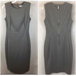 Calvin Klein  Gray Sleeveless Exposed Zip Knee Length Dress 4 Photo 2