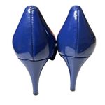 Cole Haan Nike Air Blue Patent Heels 7.5B Mid Pump Leather Comfort Shoe Photo 2