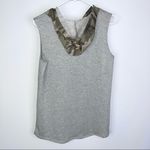 SEW IN LOVE Gray Green Camo USA America Sleeveless Hoodie Medium Photo 9