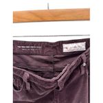 AG Adriano Goldschmied  Stevie Ankle High Rise Corduroy Jeans Burgundy 30R Photo 2
