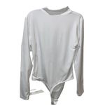 Babaton Aritzia Sincerely  White Carp Contour Bodysuit Size XL EUC Photo 2