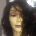 Black short wavy wig style wig Lacefront bob wig Photo 1