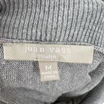 Joan Vass  Studio Size M Tunic Sweater Cashmere Blend Cowl Neck Sleeveless Gray Photo 2