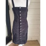 Free People Women’s Corduroy Jumper mini dress Black Size 28 Photo 7