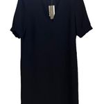 J.Crew NEW  Crepe Shift Dress size 0 Black Photo 0