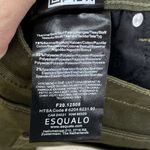 Esqualo Jeans Womens 8 Designer‎ Stretch wax coated green denim Photo 9