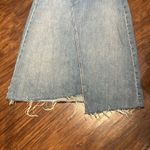 MOTHER Denim MOTHER Straight A Step Midi Fray Denim Skirt Size 26 Photo 9