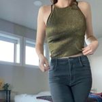 H&M  gold cropped halter top 🔥 Photo 3